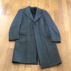 Men’s tweed trench coat